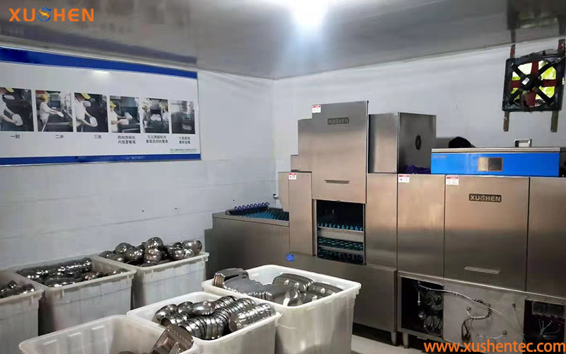 学校食堂洗碗机,长龙式洗碗机,河南洗碗机厂家